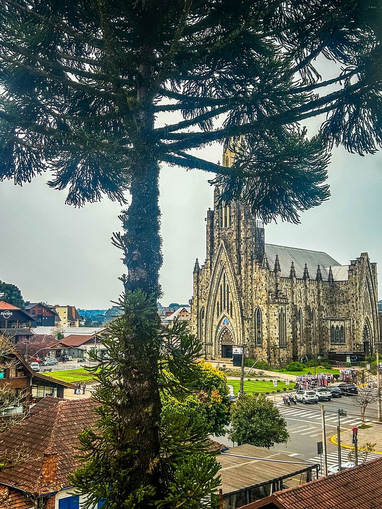 Aconchego em Canela em frente à Catedral de Pedra