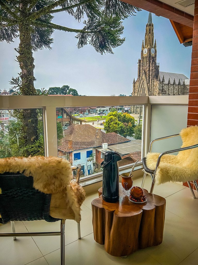 Aconchego em Canela em frente à Catedral de Pedra