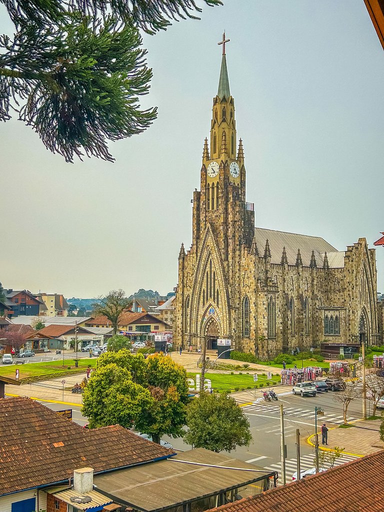 Aconchego em Canela em frente à Catedral de Pedra