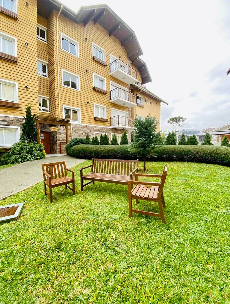 Lindo e aconchegante com lareira cond c/ piscina