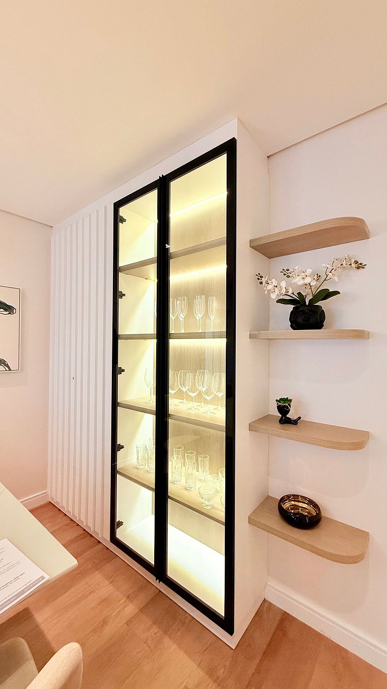 Charme na Borges - 2 suítes c/ lareira