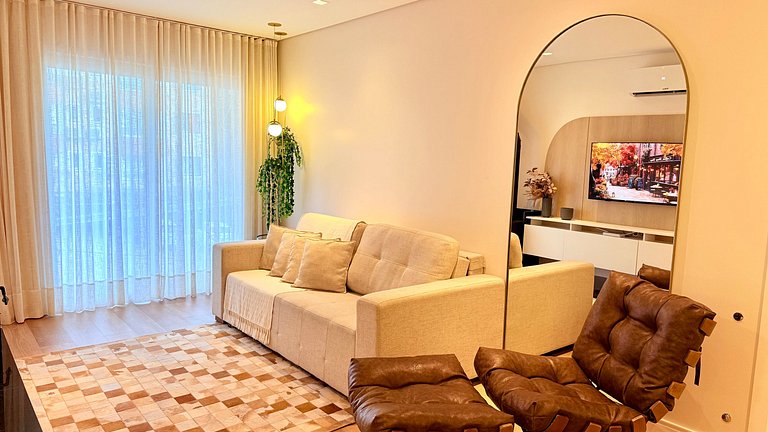 Charme na Borges - 2 suítes c/ lareira