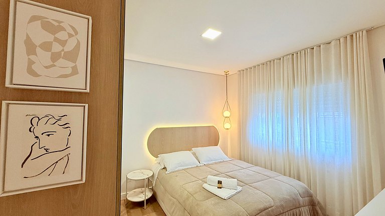 Charme na Borges - 2 suítes c/ lareira