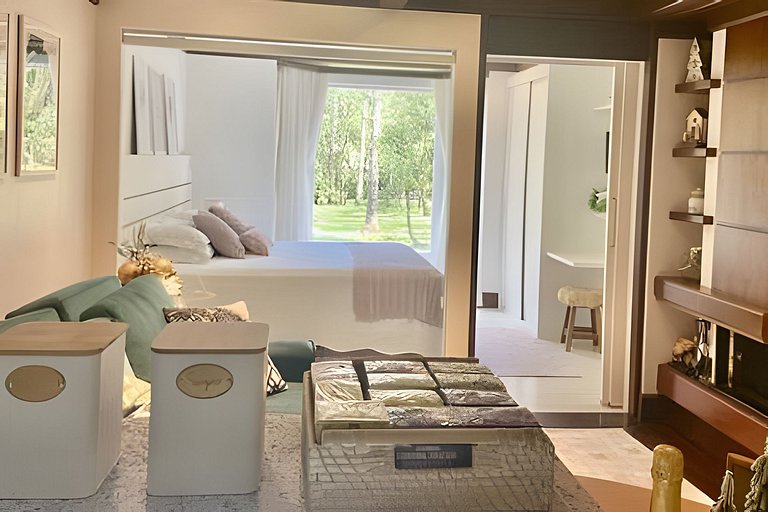 Aconchegante Flat Mountain Village Laje de Pedra