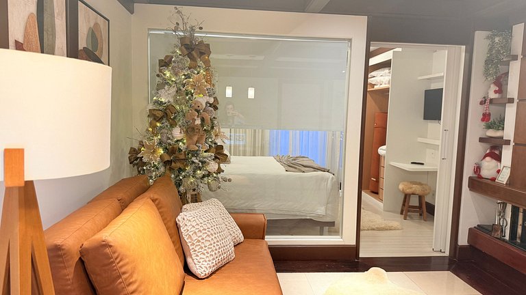 Aconchegante Flat Mountain Village Laje de Pedra