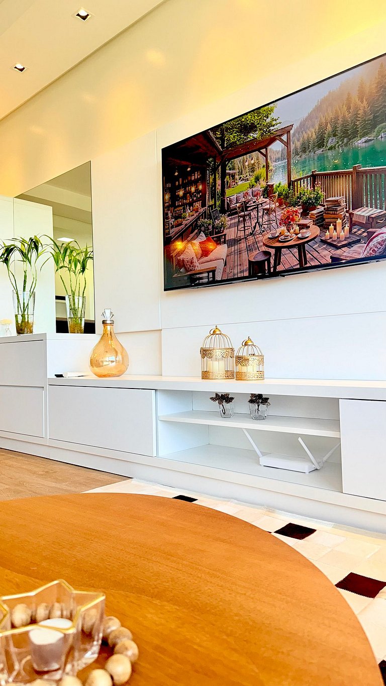 2 Suítes • Vista Sunset • 5min Centro